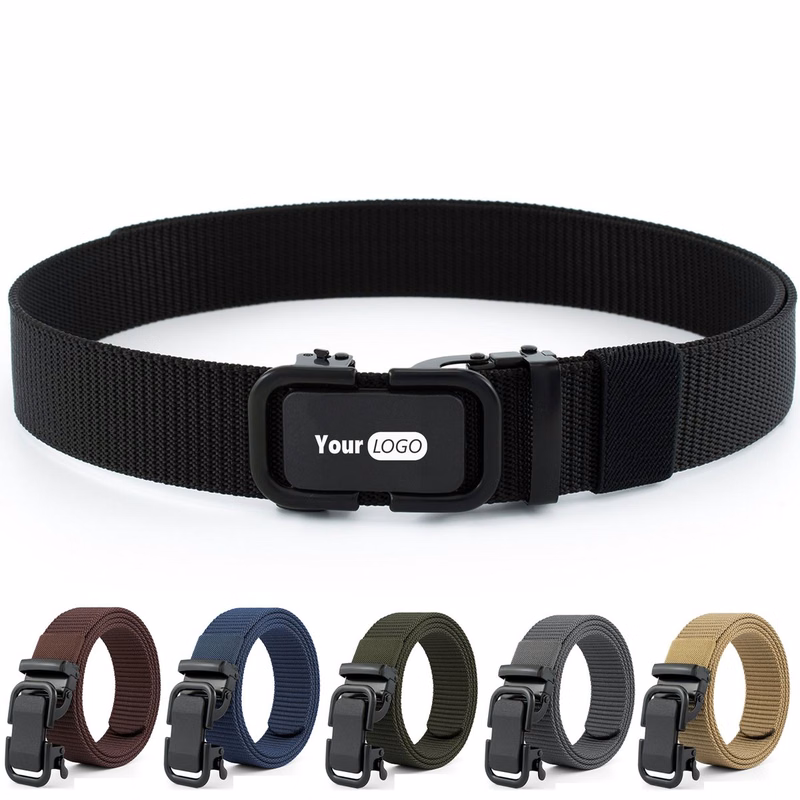 Automatic Buckle Nylon Belt for Men
