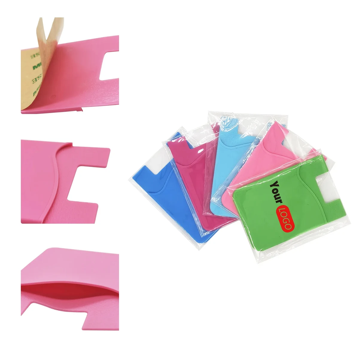 MOQ50 Single Layer Silicone Card Sticker 1