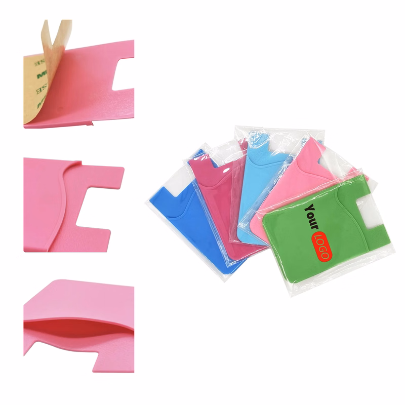 MOQ50 Single Layer Silicone Card Sticker