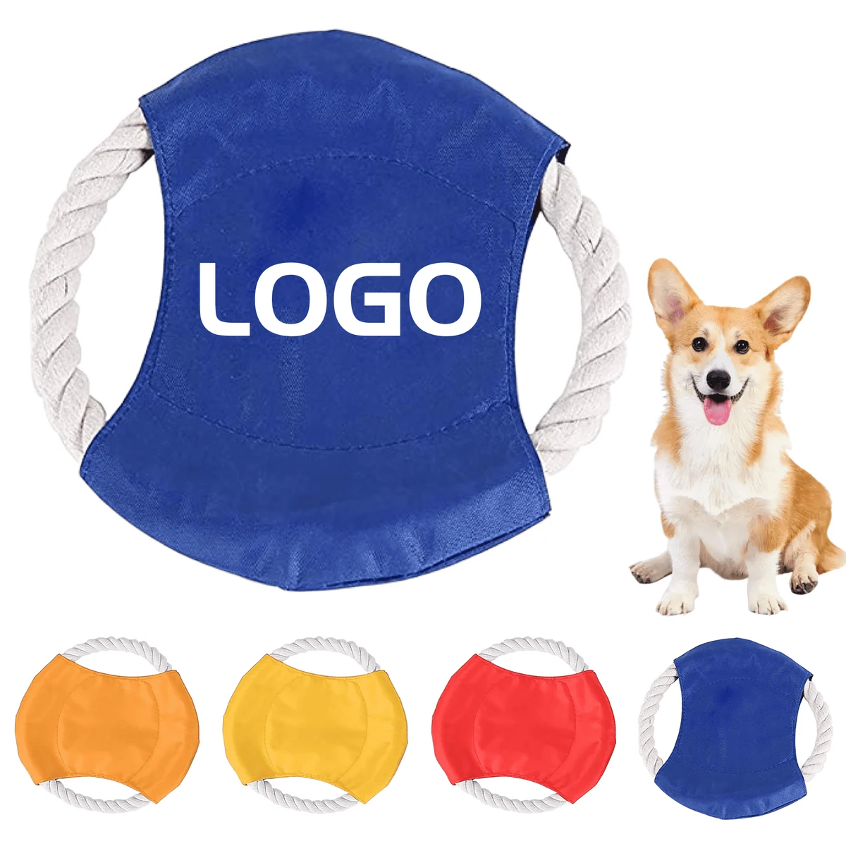 Bite-Resistant Interactive Training Pet Cotton Rope Disc 1