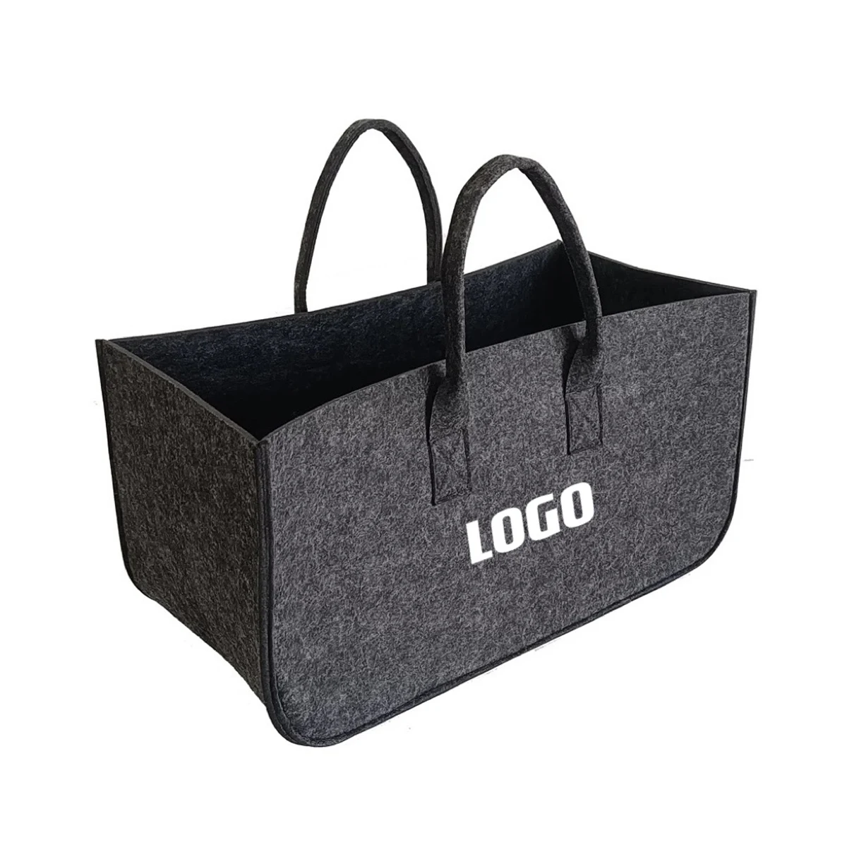 MOQ 10 pcs Large Felt Grocery Bag, custom tote bag with logo imprint 1