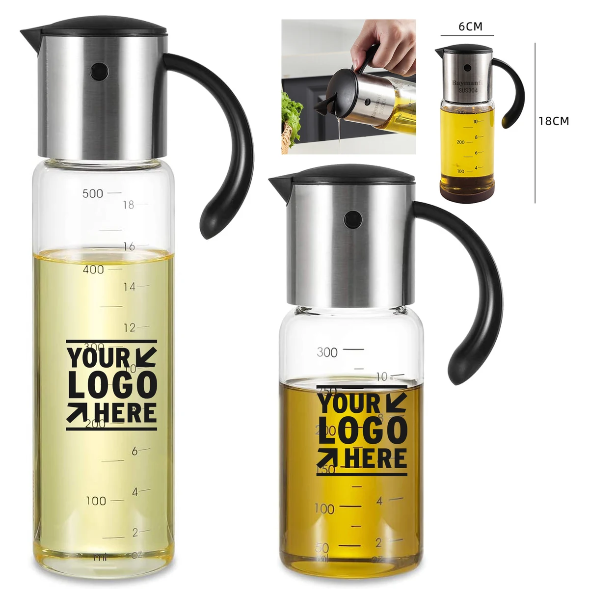 300 ML 10 Oz Automatic Cap Dispenser Bottle 1