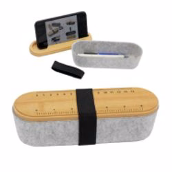Felt Box With Bamboo Lid