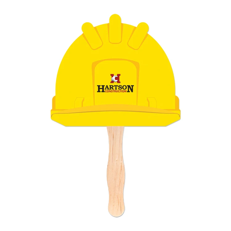 Hard Hat Shaped Hand Fan 1