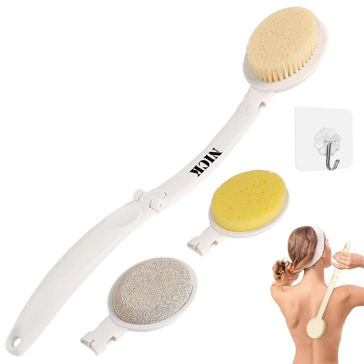 3 in1 Detachable And Foldable Shower Brush 1