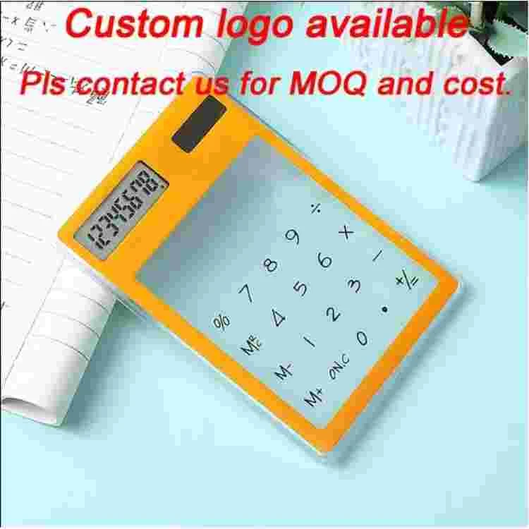 Clear Thin Solar Powered Calculator 1