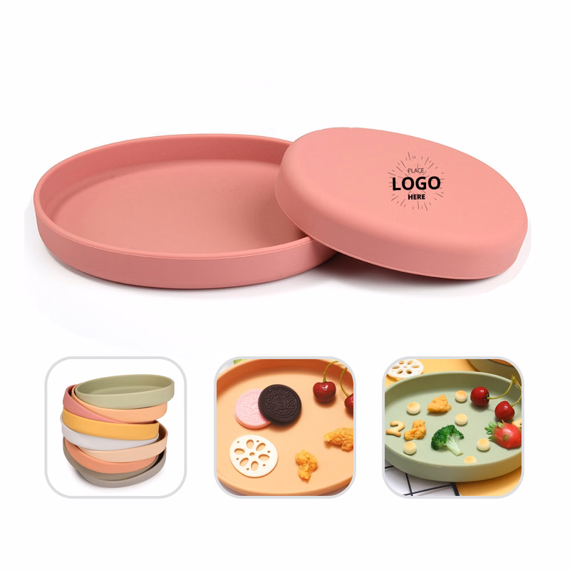 Round Silicone Kids Food Plate