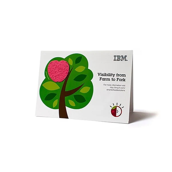 Seed Paper Shape Folding Card - Large 1