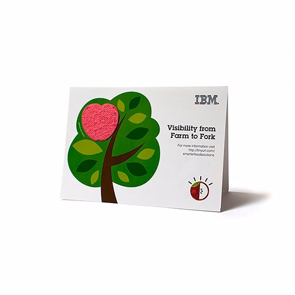Seed Paper Shape Folding Card - Large