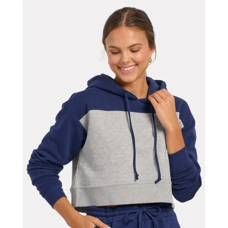 Boxercraft Women's Cropped Fleece Hooded Sweatshirt - BW5404 1