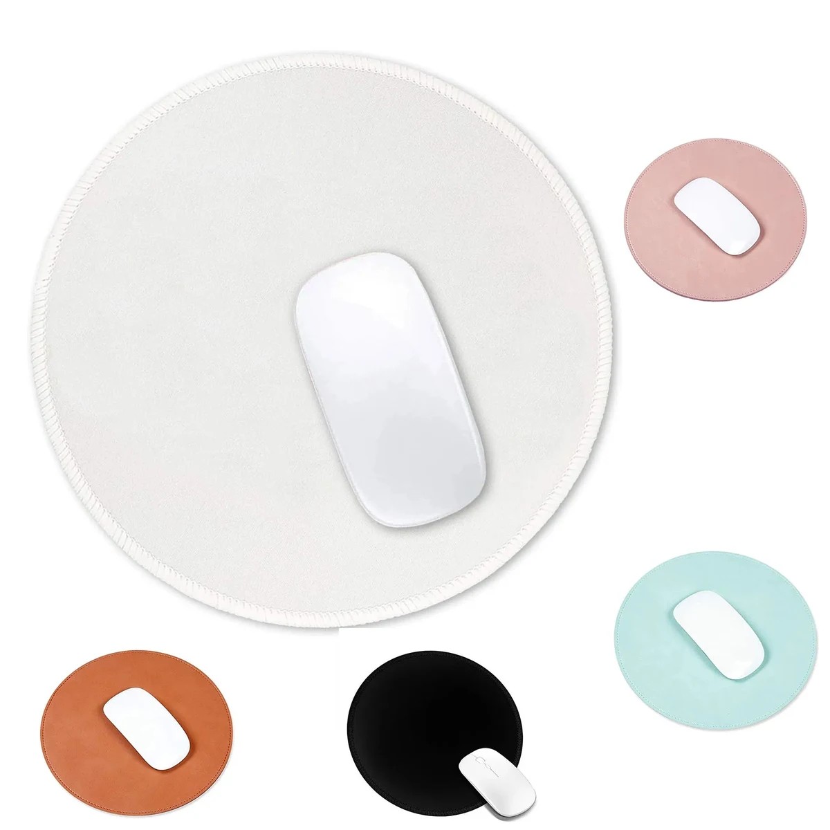 Premium-Textured Small Round Mousepad 1
