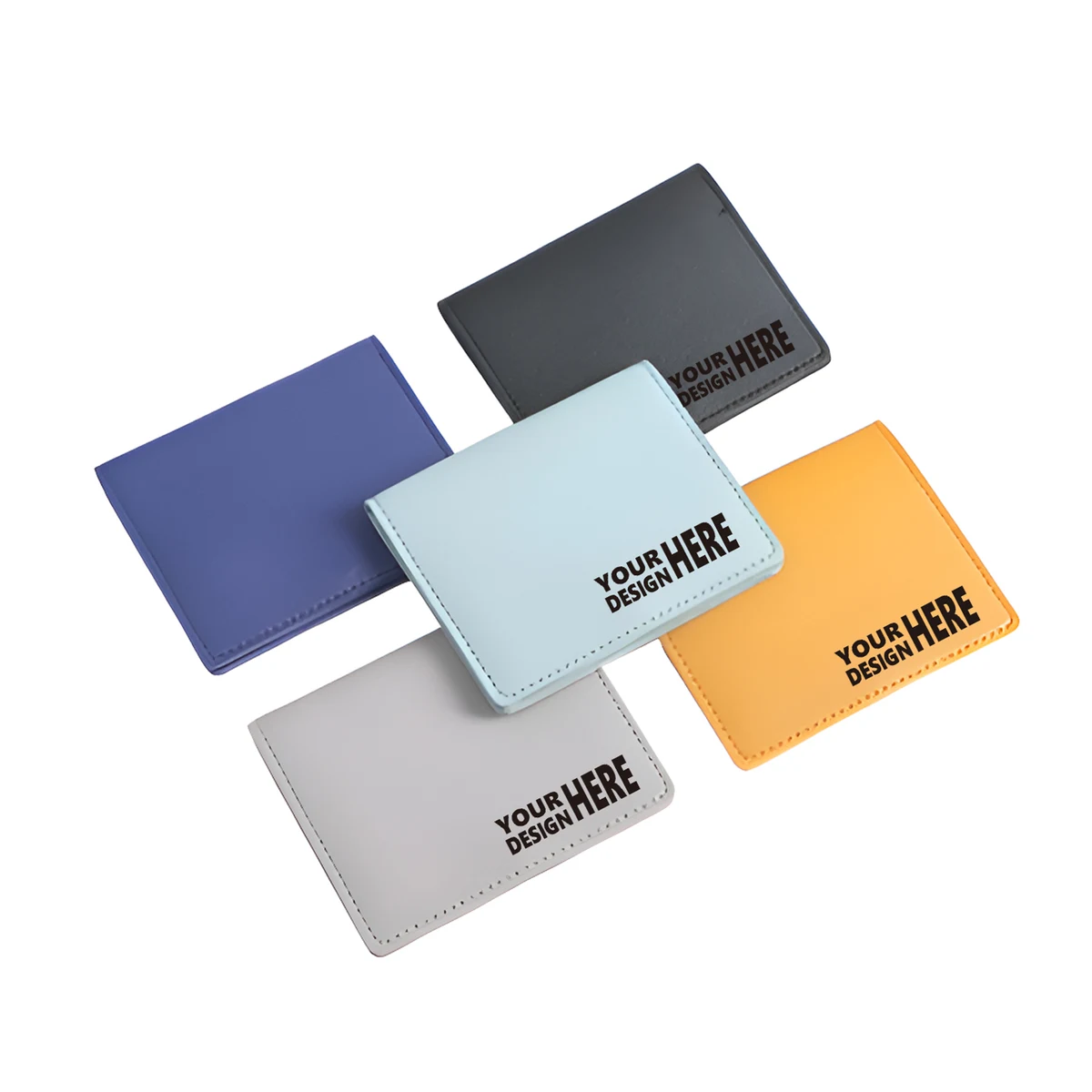 MOQ50 Custom Slim Minimalist Card Holder Wallet For Men 1