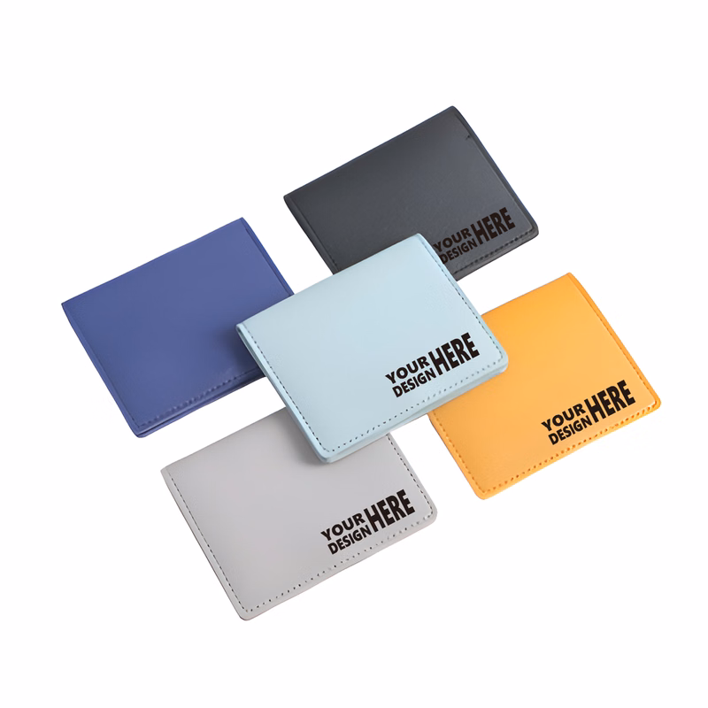 MOQ50 Custom Slim Minimalist Card Holder Wallet For Men