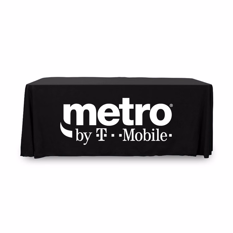 6 ft. Throw PolyKnit™ Table Cover (WHITE LOGO ONLY)