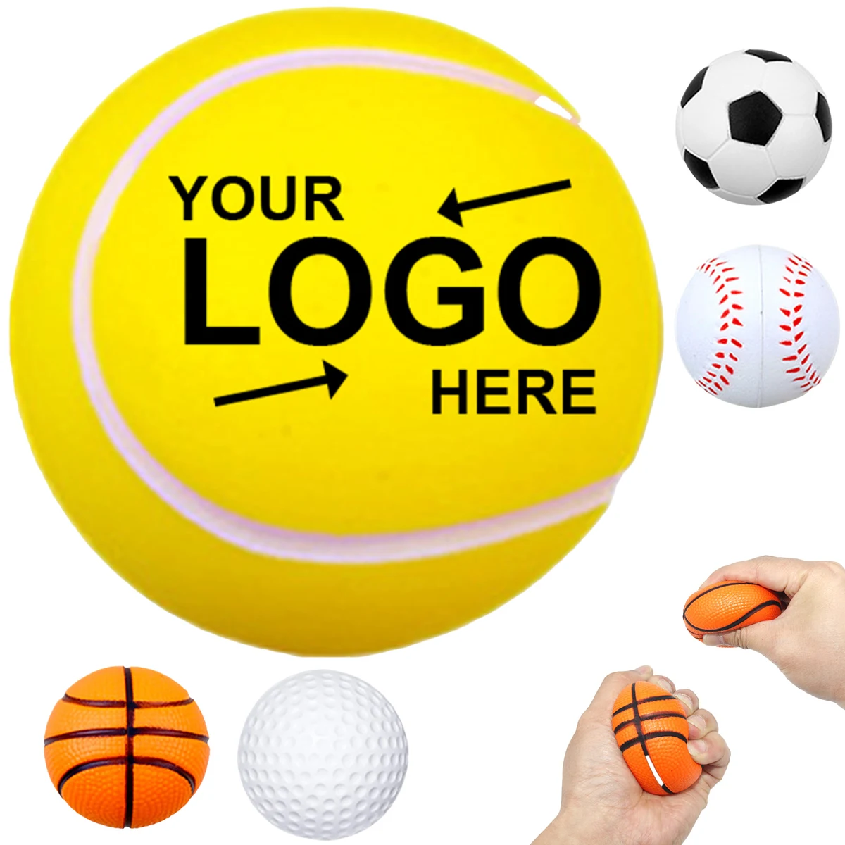 Multi Sport Ball Shaped PU Stress Relief Fidget Toy 1