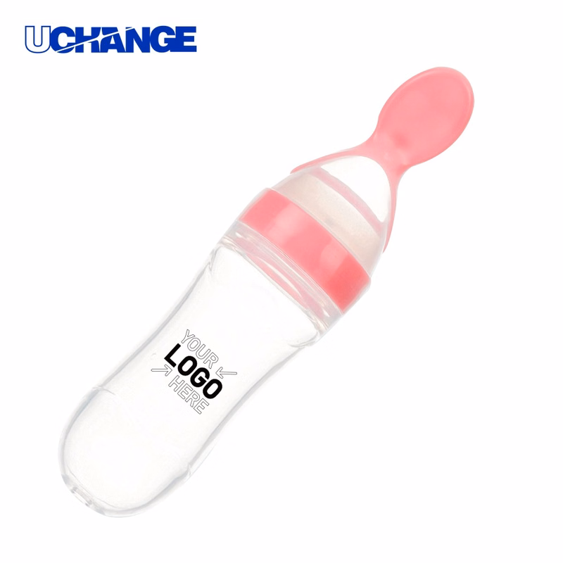 Bottle with Spoon Dispenser