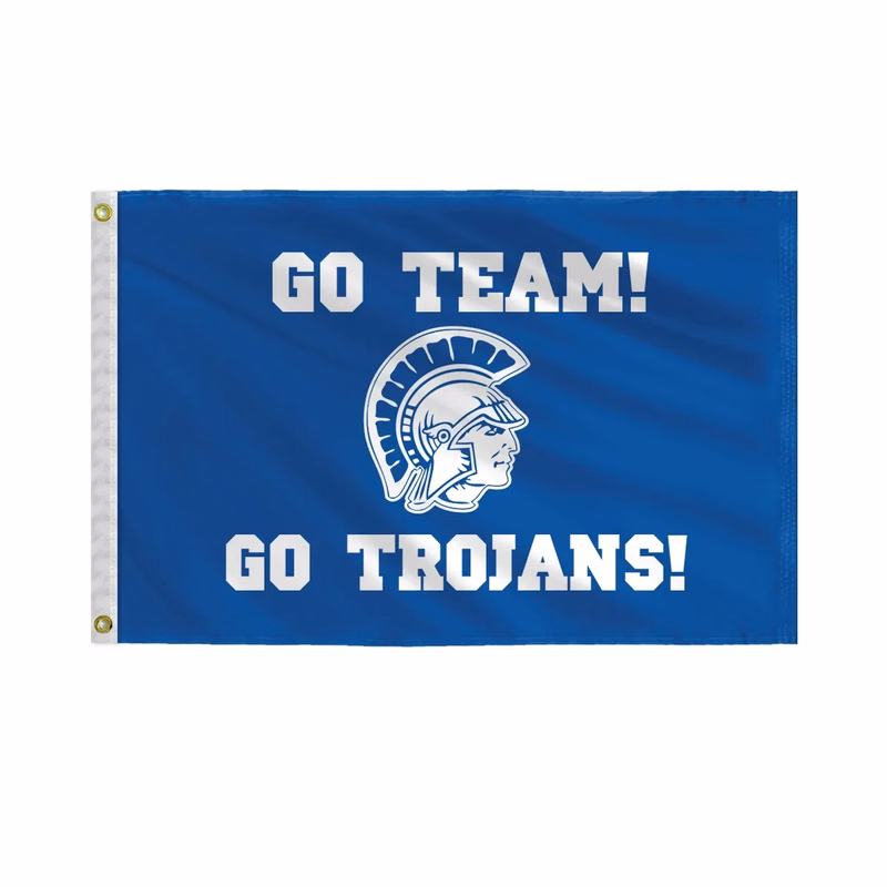 Trojan Mascot Flags