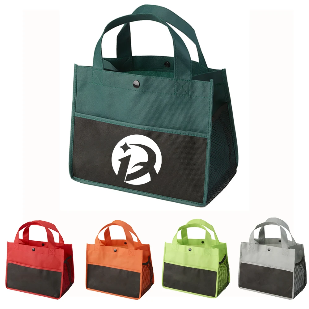Mini Snap Non-Woven Lunch Tote Bag 1