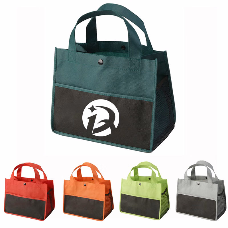 Mini Snap Non-Woven Lunch Tote Bag