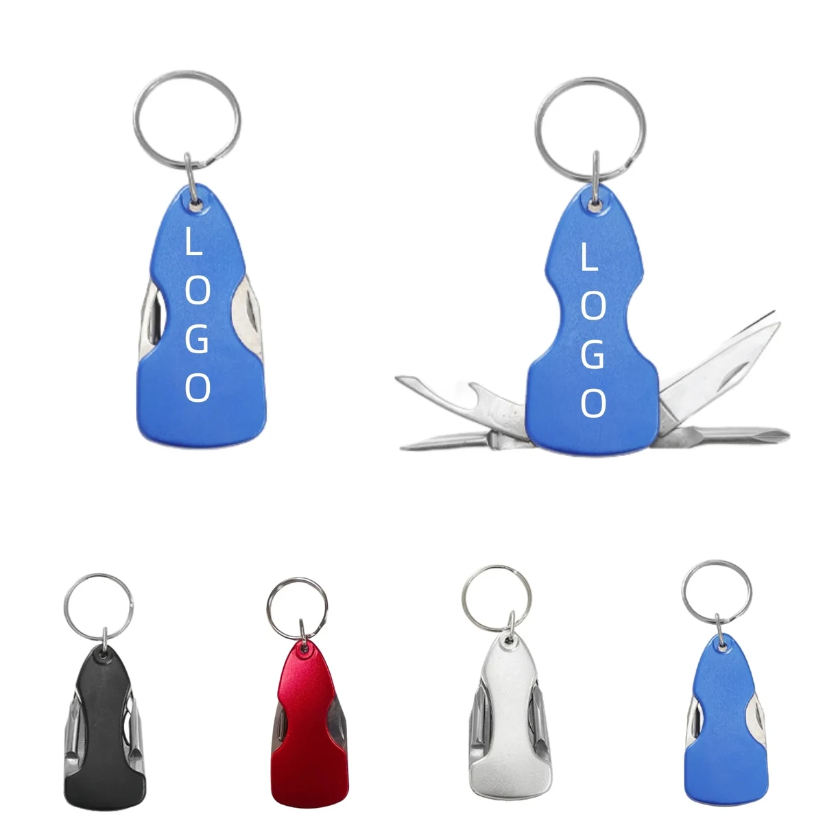 4 in 1 Outdoor Pocket Screwdriver Knife Opener Keychain 1