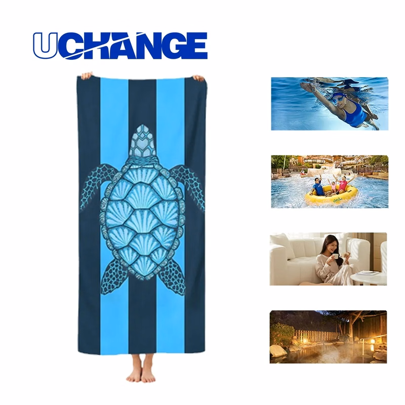 Custom Microfiber Beach Towel With Double Sided Print