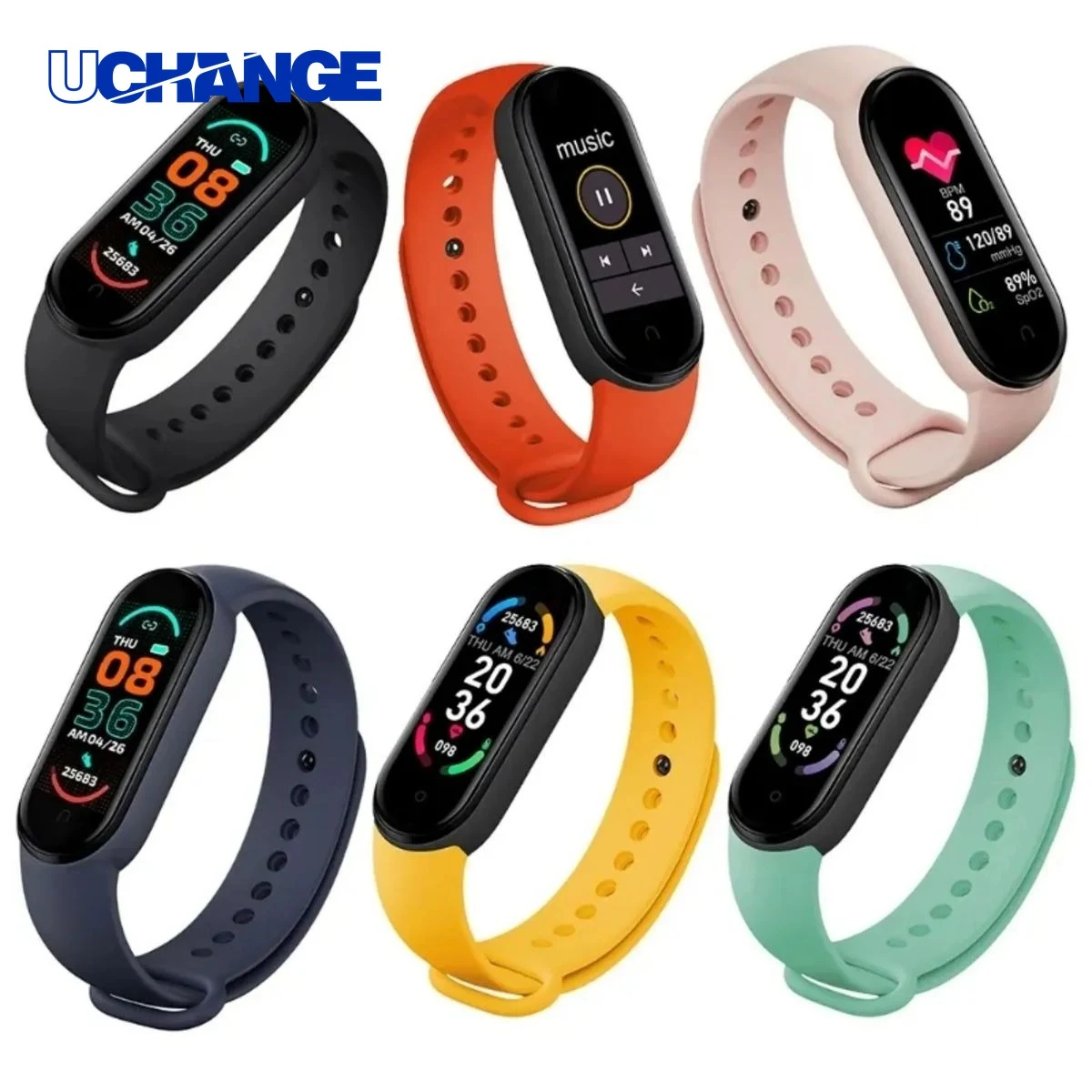 Fitness M6 Smart Bracelet Heart Rate Blood Pressure Device 1