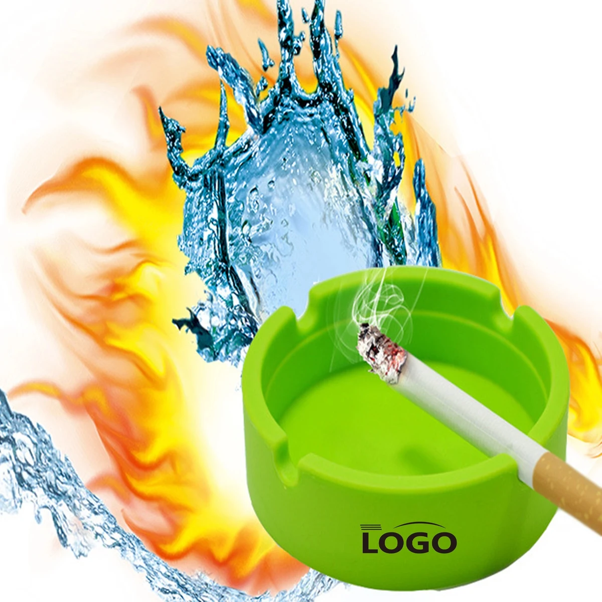 Silicone Round Ashtray MOQ 100pcs 1