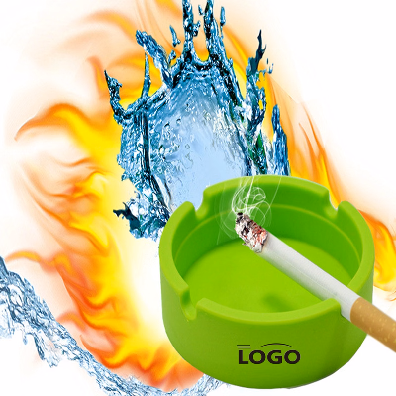 Silicone Round Ashtray MOQ 100pcs
