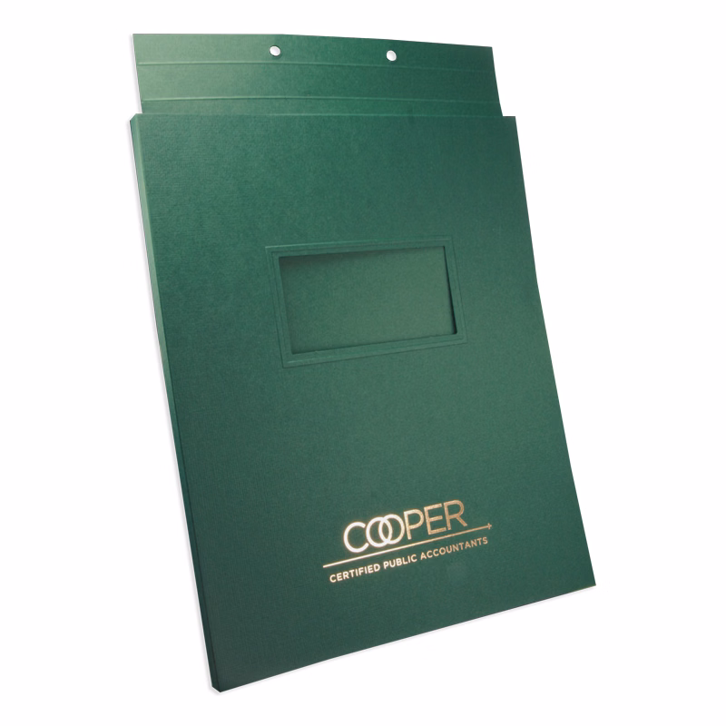 Capacity Tax Cover with Fold Down Tab printed with 1 PMS Color