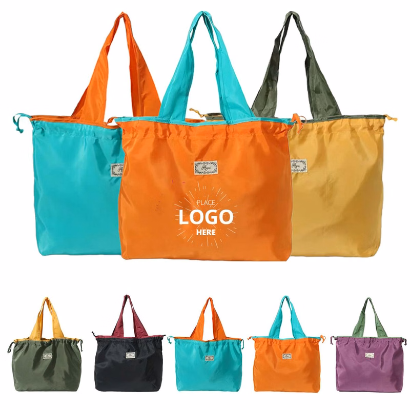 Foldable Eco-Friendly Tote Bags - Reusable Grocery Bag Set