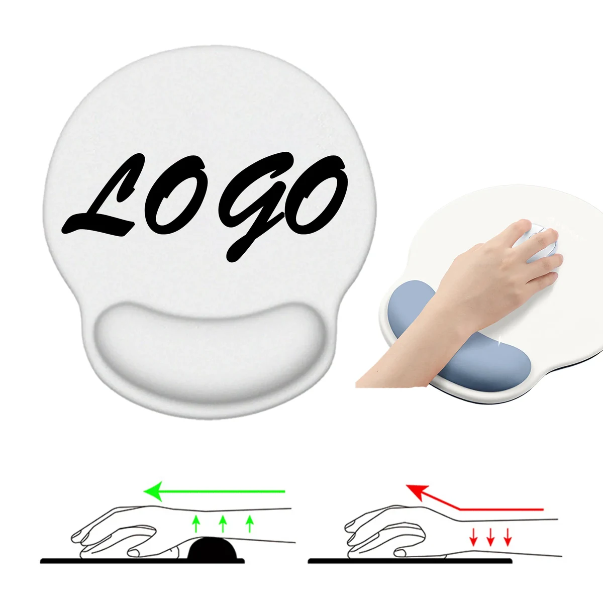 MOQ 30 Silicone Mouse Wrist Support Pad 1