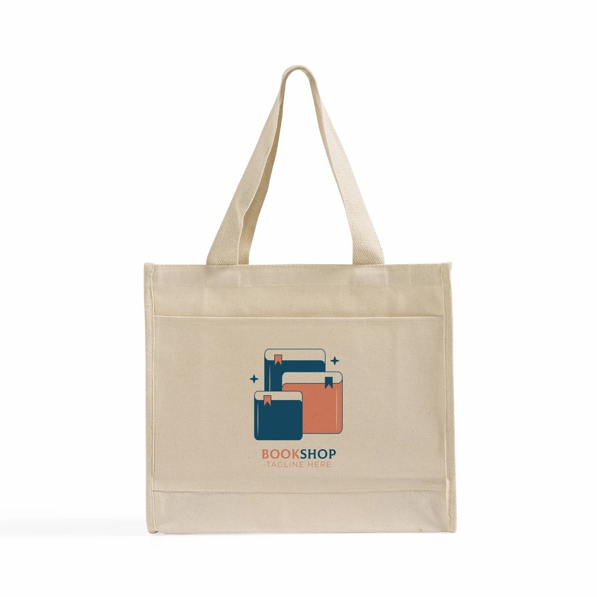 Color-Trim Canvas Tote Bag, custom tote bag with logo imprint 1