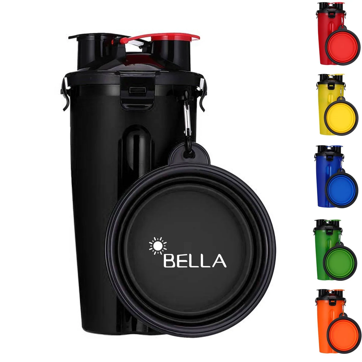 Dog Dual Chamber Bottle w/ Collapsible Bowl 1