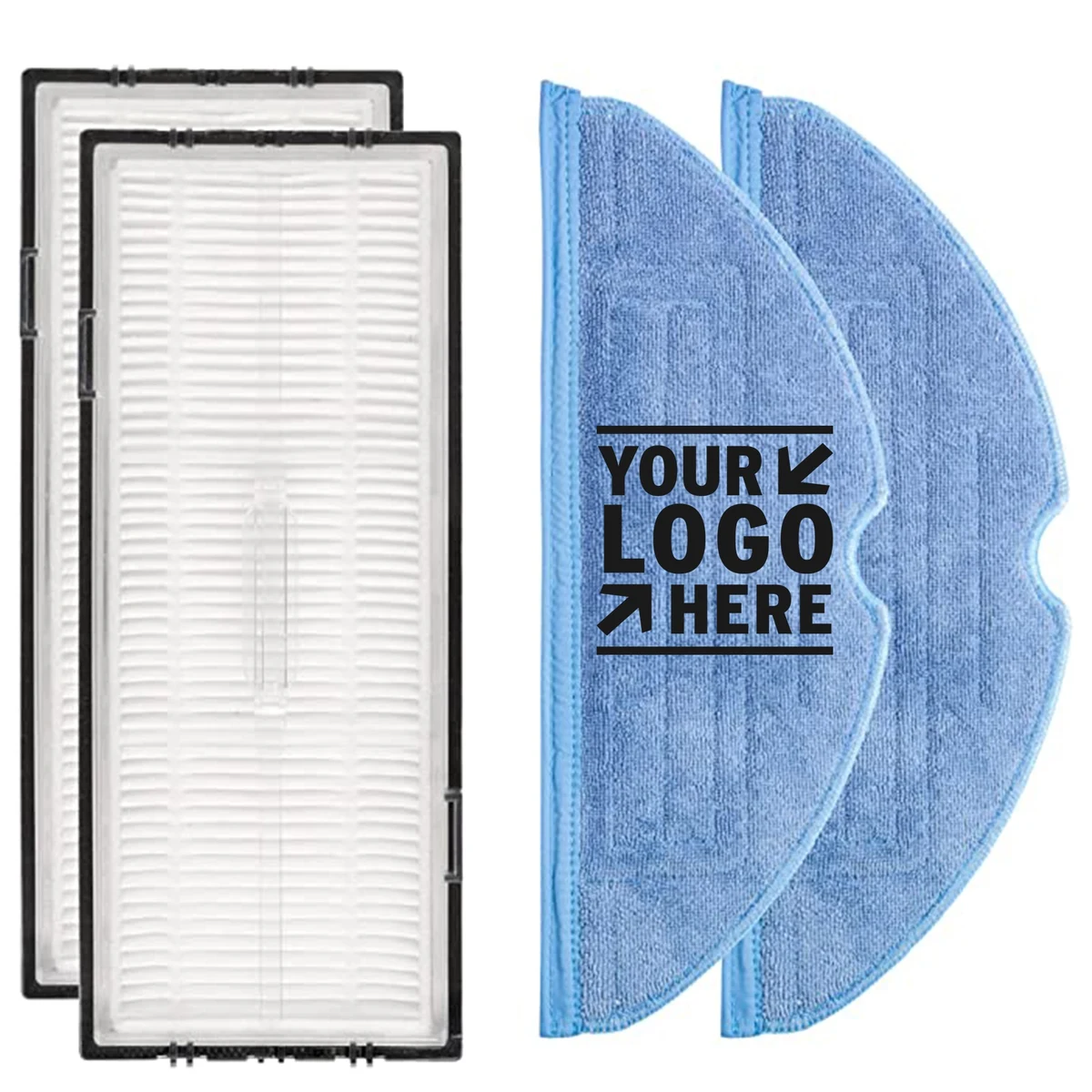 Vacuum Mop Cloth Pads and Vacuum Filters Replacement kit 1