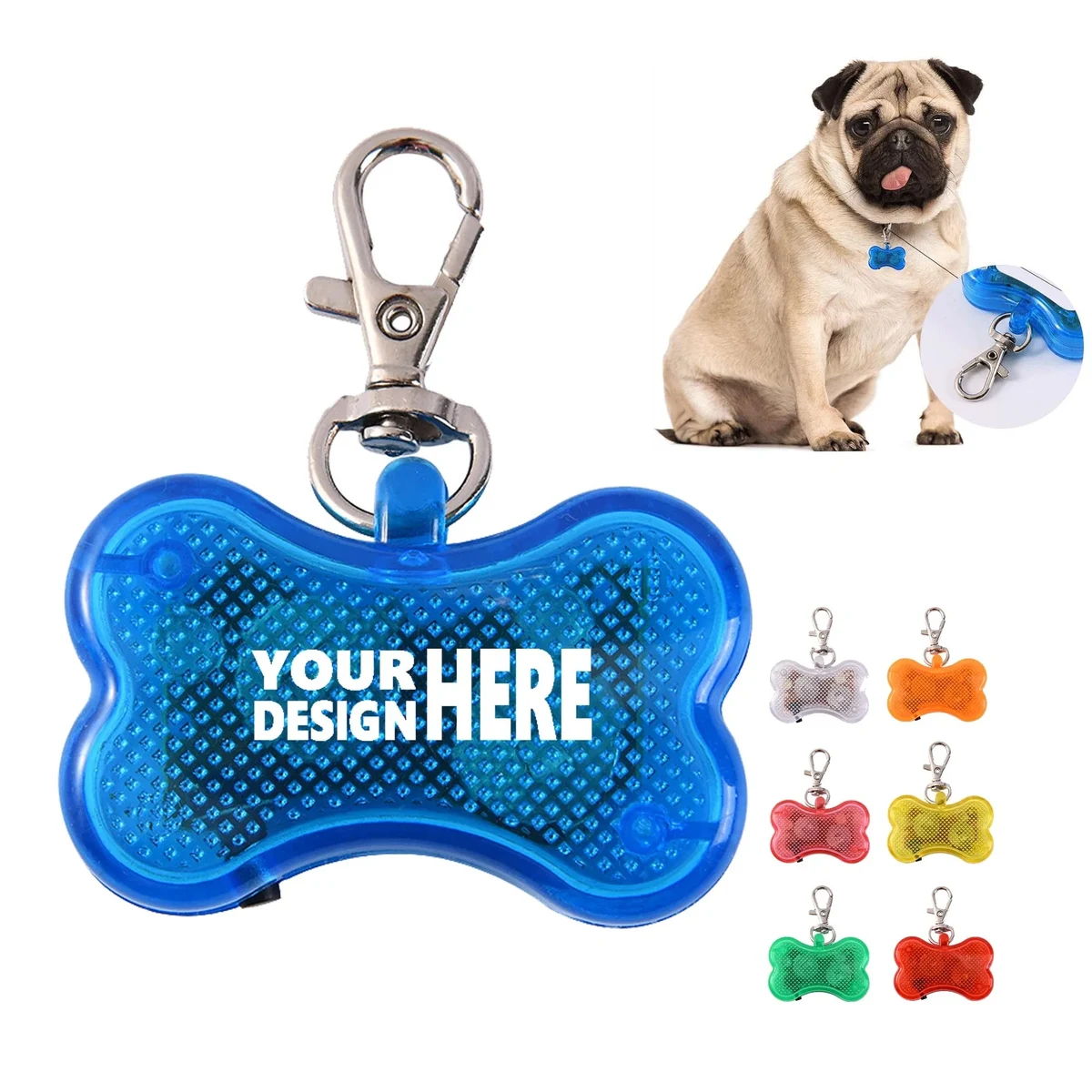 Bone Shape ID Tag for Pet Safety 1