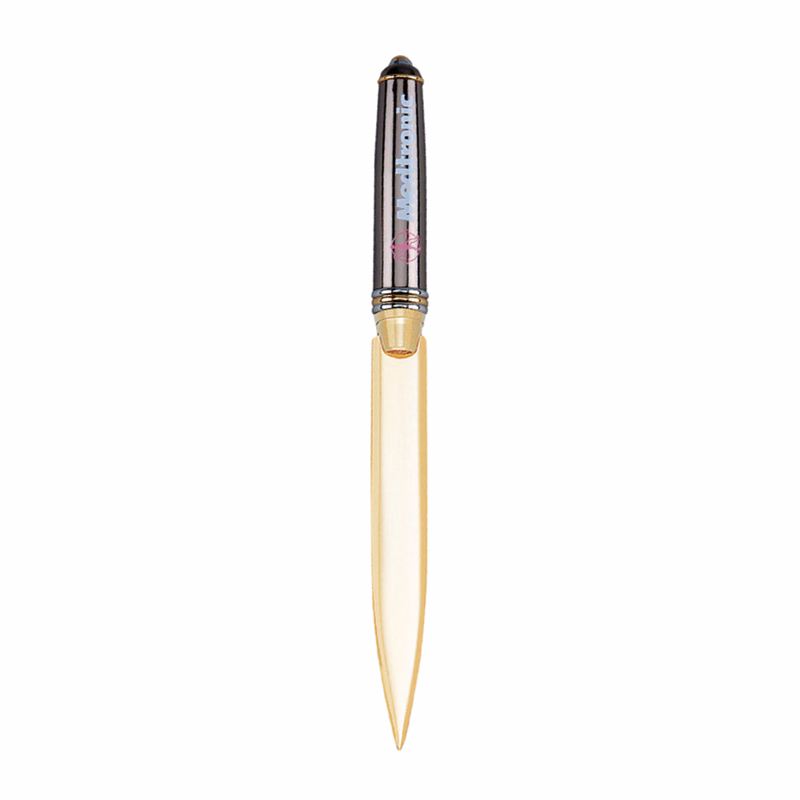 Achilles Gun Metal Letter Opener