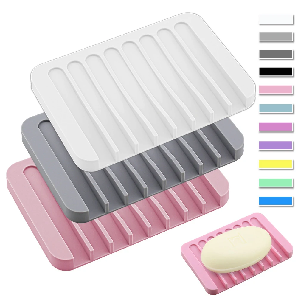 Silicone Bamboo Soap Dish 1