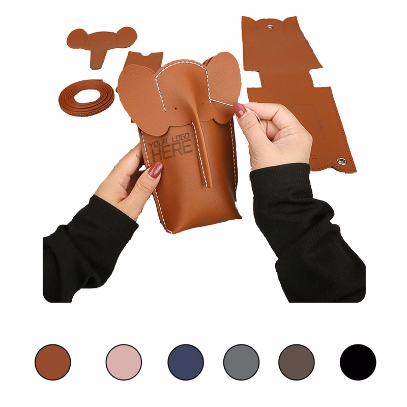 DIY PU Leather Elephant Bag Making Set