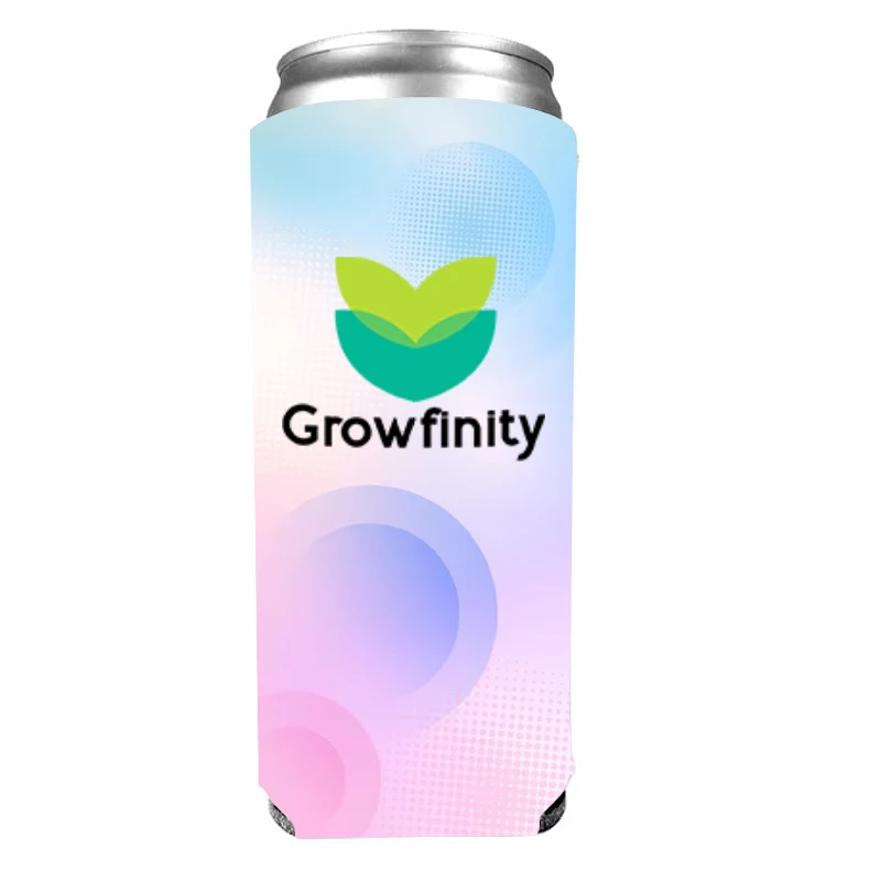 CMYK Can Cooler, custom koozie with logo imprint 1