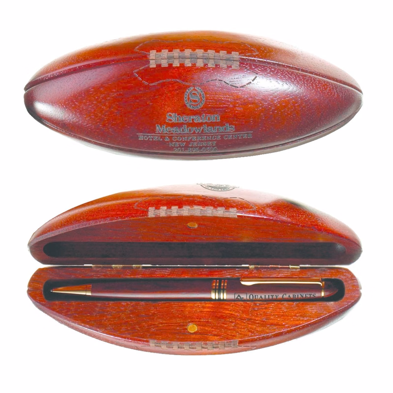 Rosewood Pen in Solid Rosewood Football Box