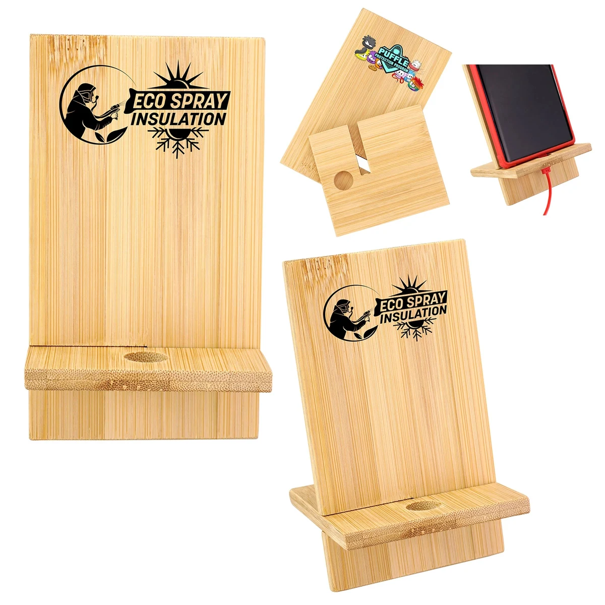 Bamboo Phone Holder 1