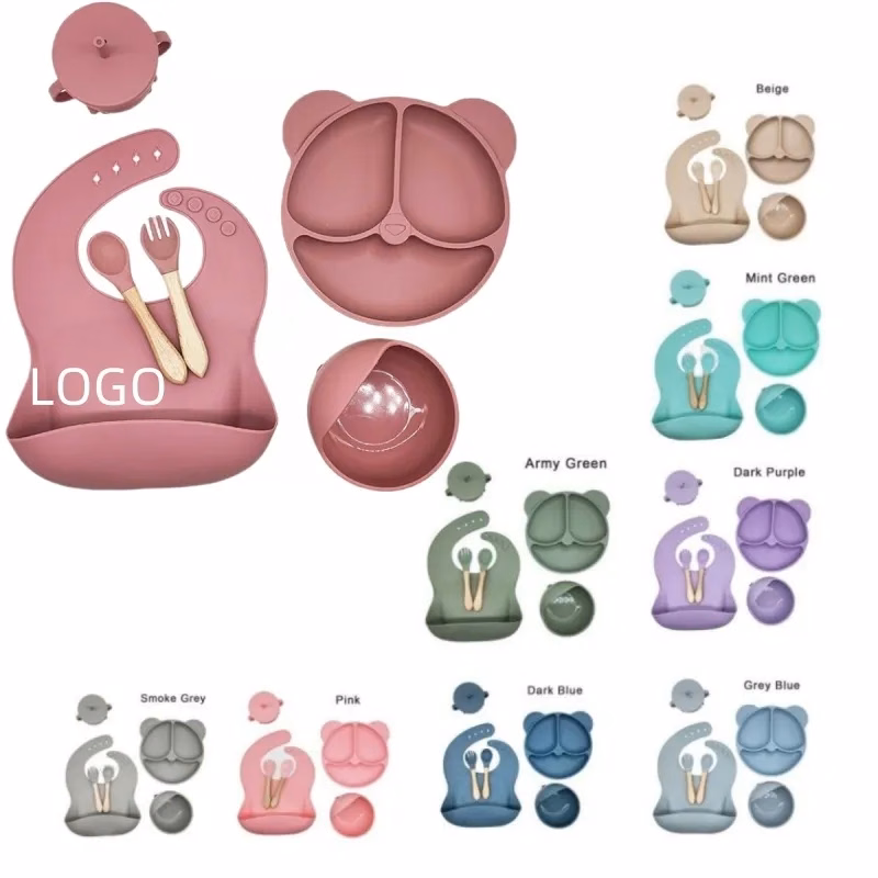 Baby Silicone Tableware 6-piece Set