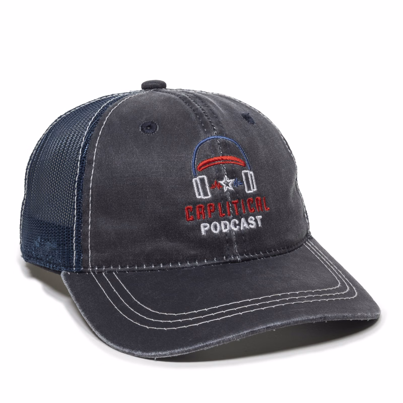 Weathered Cotton Mesh Back Cap