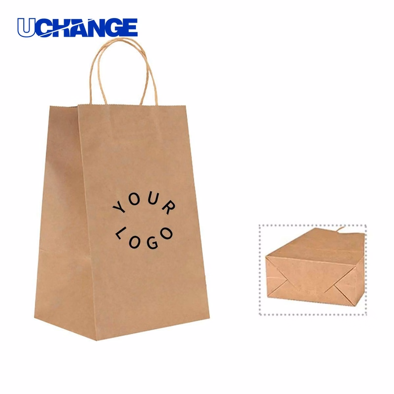 Kraft Paper Tote Bag Carrier Recyclable