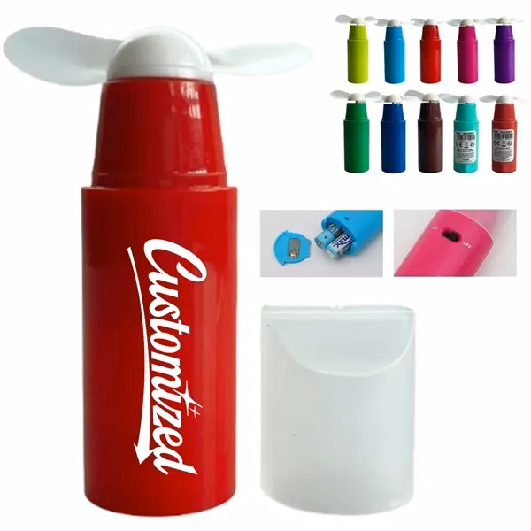 Custom Mini Lipstick-Style Portable USB Fan with Hidden Blades — Summer Travel Cooling