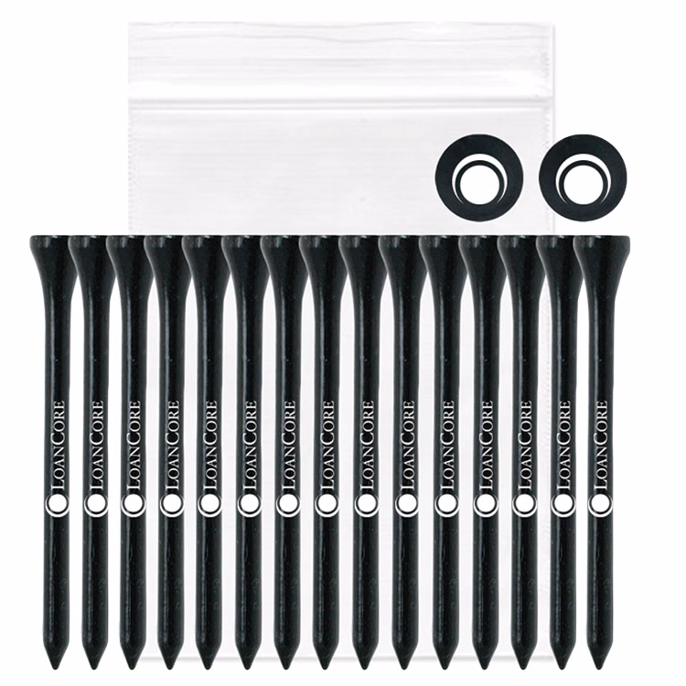 Tee packs with 12 tees and 2 Ballmarkers