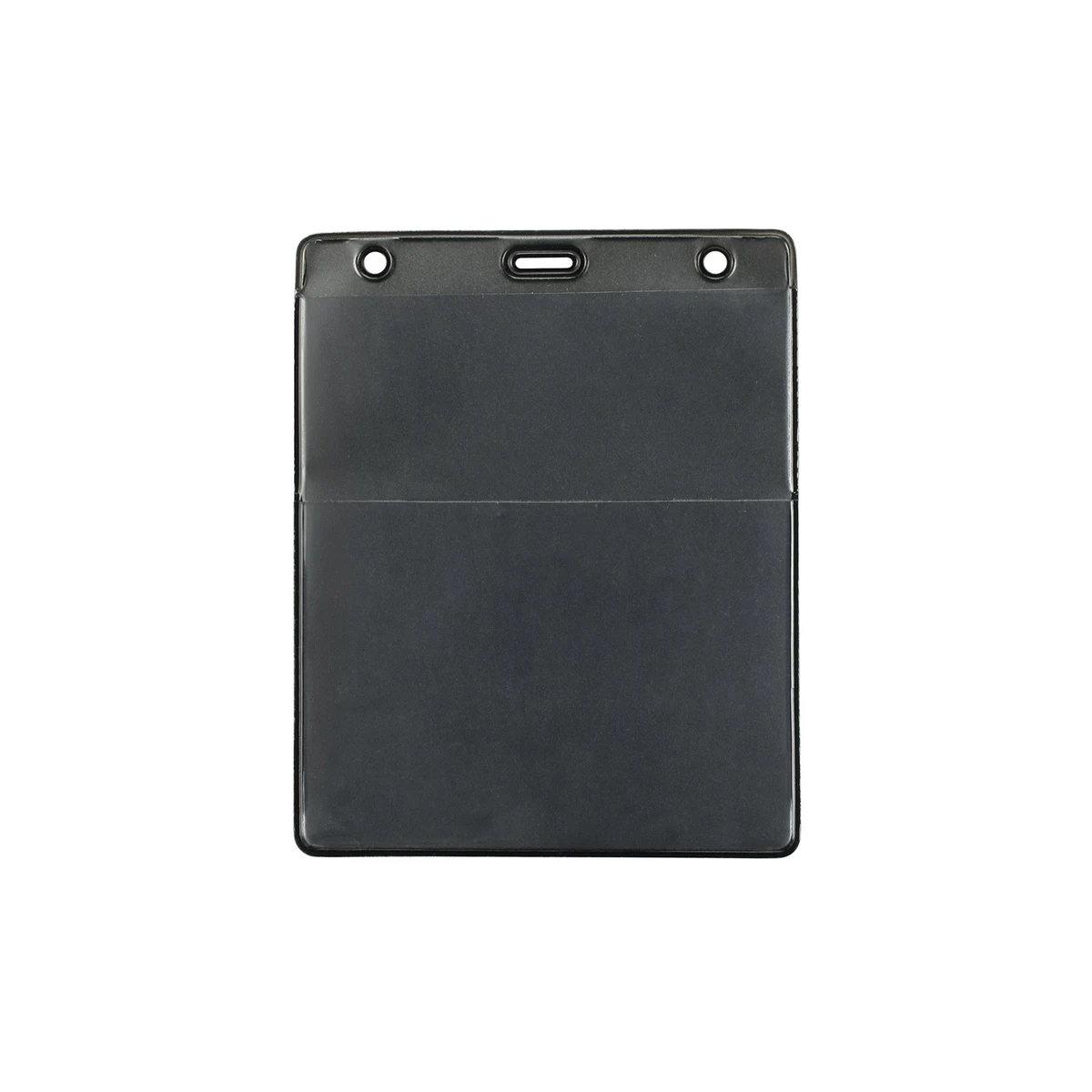 Vertical Top Load Colored Badge Holder w/ Slot & Chain Holes 1