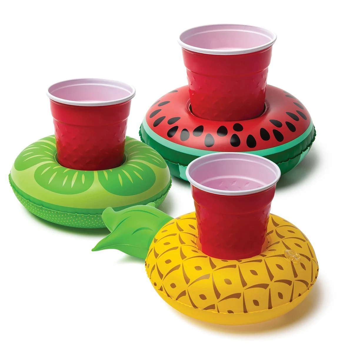 PVC Inflatable Floating Coaster Cup Holder 1