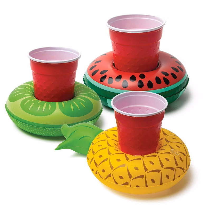 PVC Inflatable Floating Coaster Cup Holder