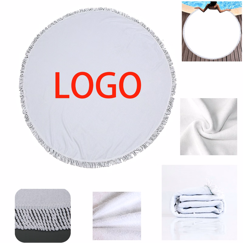 Round Beach Towel With Fringe MOQ 50PCS